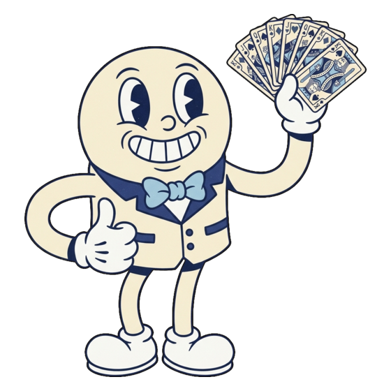 Friendly cartoon delegate
